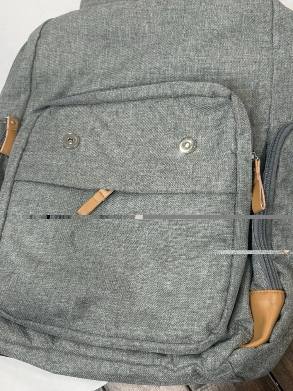 Parker Baby Co Gray Diaper Bag Backpack Insulated Pockets Unisex Baby Travel
